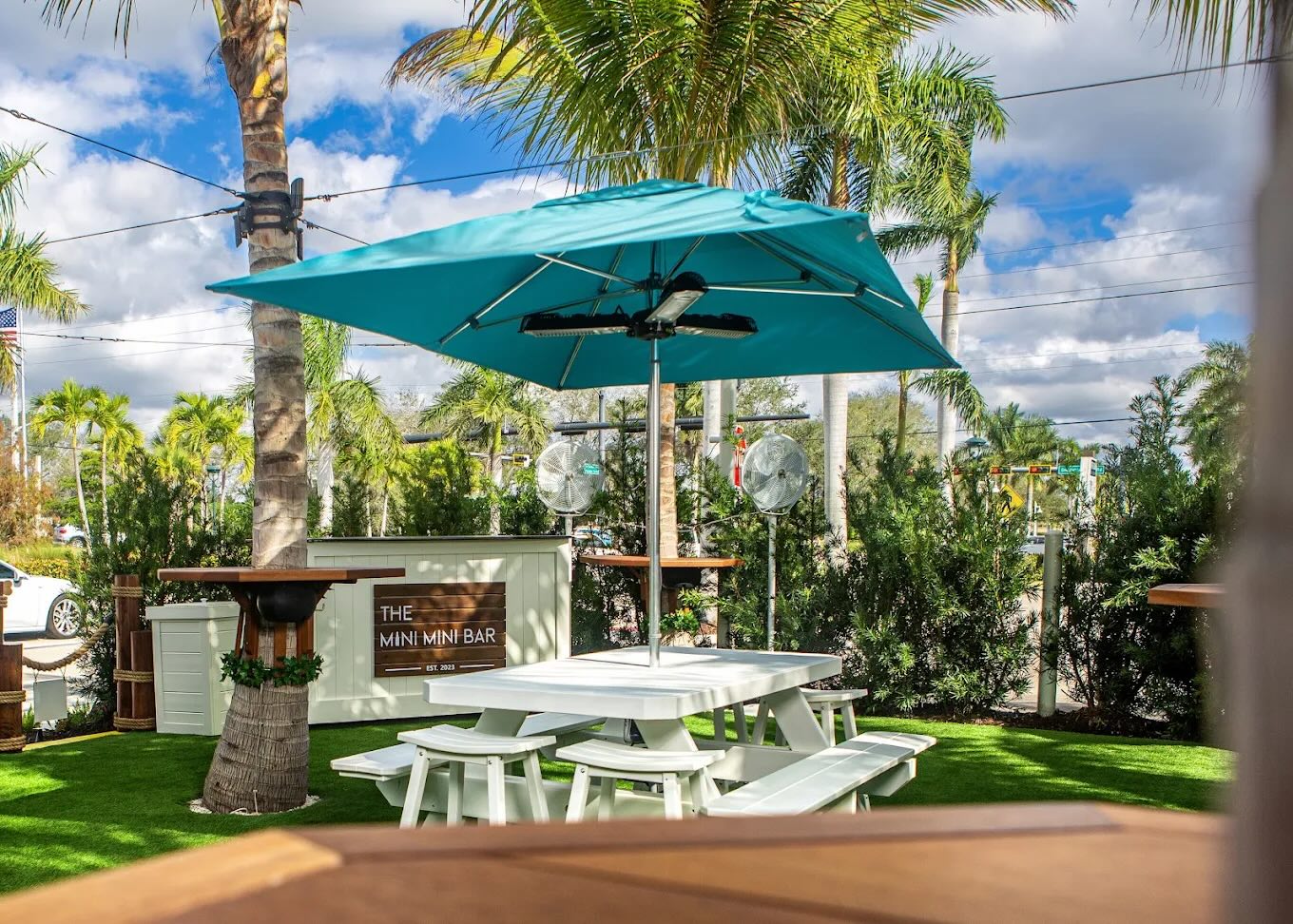 The Perfect Backyard Bar: Head to Mini Bar for Cocktails and Cornhole